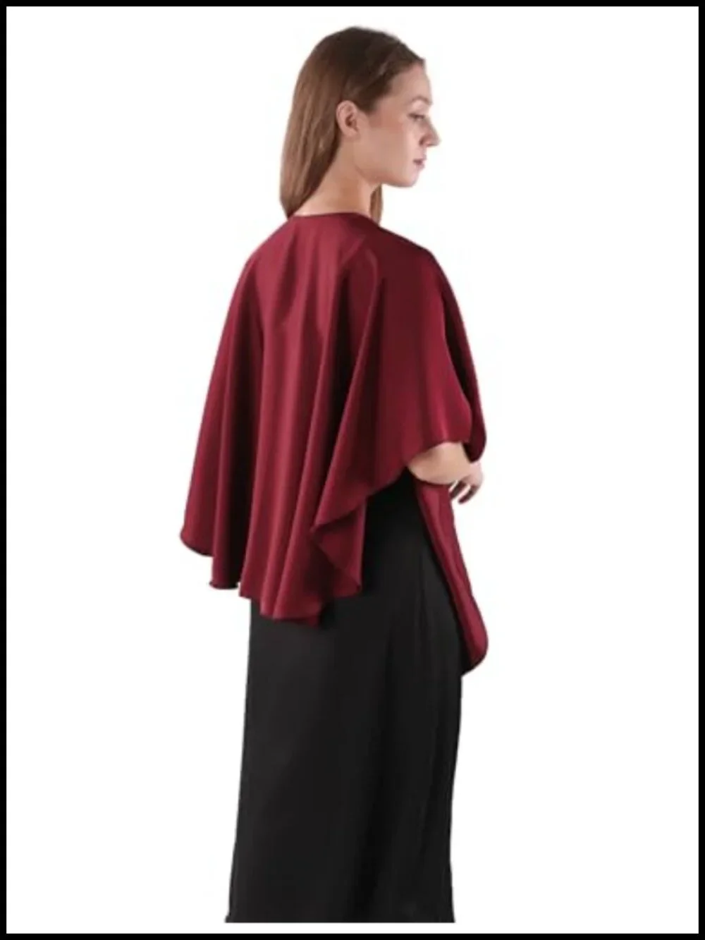 Elegant Stain Shawl Wrap for Evening Dresses Wedding Party Scarf Cover Up